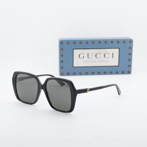 Gucci GG0533SA 001 Square Sunglasses - Black/Grey main image 8